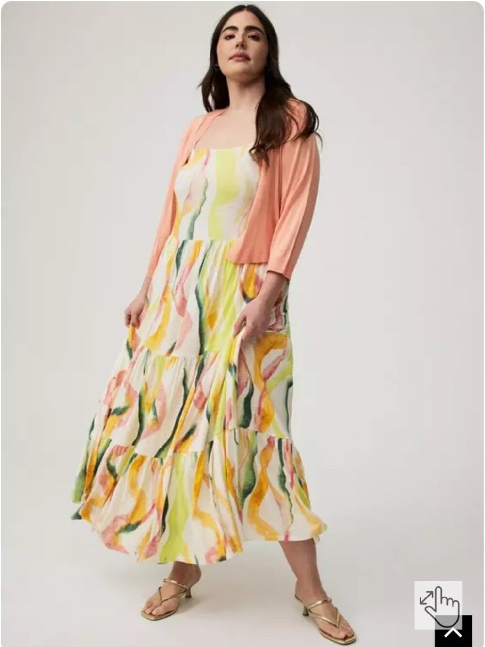 TORRID Tiered Watercolor Dress